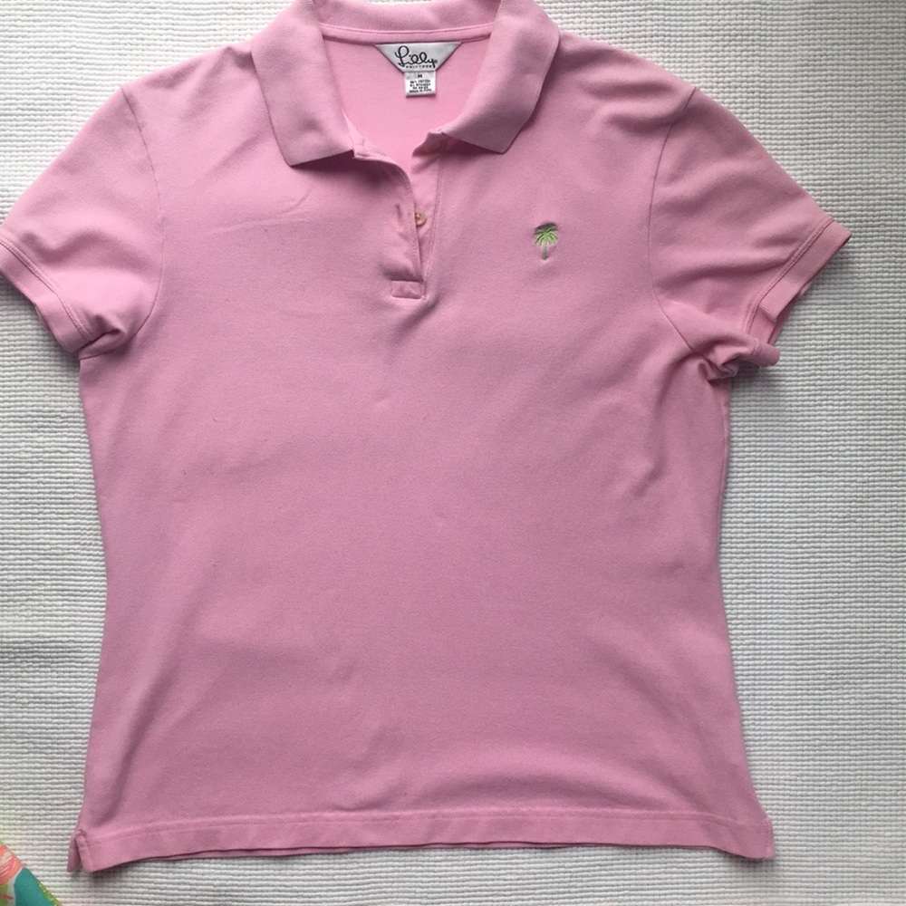 Lily Pulitzer short sleeve polo shirt 👚 Size M